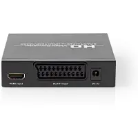 Nedis Hdmi-konverter Scart-buchse Eingang Zu Hdmi Digital-audio-ausgang 1080p Aluminium 3.5 Mm