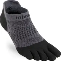 Injinji Run Lightweight No-show Coolmax (Polyesterfasern) Black EU 44 1/2-47