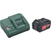 Metabo BASIC SET 1 X 4.0 AH, Batterie- & Ladegerät-Set, Lithium-Ion (Li-Ion), 4 Ah, 18 V, , Schwarz, Grün