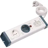 InterBaer EL 2-fach UL -Überlastschutz-Steckdosenleiste 2-fach 1.5 m weiss