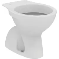 Ideal standard Eurovit Standtiefspül-WC, glasierter Spülrand, Weiß, W333201