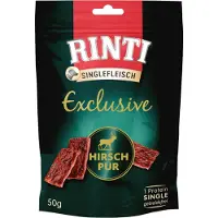 Rinti Singlefleisch Exclusive Snack Hirsch Pur 12x50 g