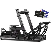 Next Level Racing - F-GT Elite Formula & GT Aluminium Profile Simulator Cockpit - Wheel Plate Edition - S
