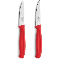 Richardson Sheffield Schälmesser Set 2-teilig rot Küchenmesser scharf