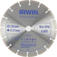 Irwin TARCZA DIAMENTOWA 230mm x 22,23mm / SEGMENTOWA do betonu, cegły, granitu i marmuru