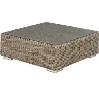 4 Seasons Outdoor 4Seasons Kingston Kaffeetisch quadratisch 95x95x35cm mit Glasplatte 8717729815274