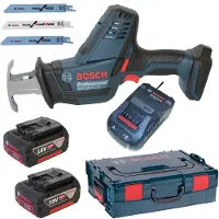 Bosch GSA 18 V-LI C, Schwarz, Blau, 2,1 cm, 20 cm, 10 cm, Akku, Lithium-Ion (Li-Ion)