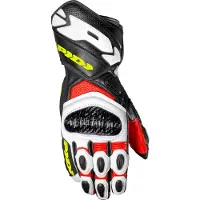 Spidi Carbo 7 Rot Gelb Fluorescent Handschuhe Größe 2XL
