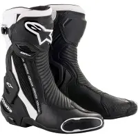 Alpinestars SMX Plus V2 Schwarz Weiß Stiefel Größe 44
