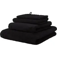 Aquanova Waschlappen London Schwarz (6er Set)