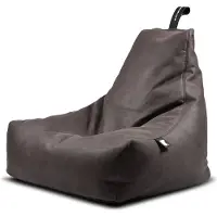 Extreme Lounging b-bag mighty-b Indoor Slate/ leatherlook grijsbruin