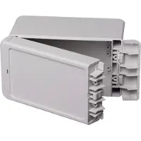 Bopla Bocube B 140809 PC-V0-7035 96013135 Kabinet til montering på væggen, Installationskabinet 80 x 151 x 90 Polykarbonat Gråhvid (RAL 7035) 1 stk