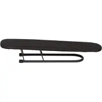 PRACTO Ärmelbügelbrett - Bügelbrett mit Bezug, klappbar 55 x 13 cm - Schwarz