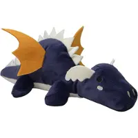 Tryco Kuscheltier - Plüsch Drache Diego - blau mit gelb - 38 cm - Schmusetier