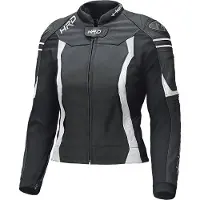 Held Street 3.0 Damen Motorrad Lederjacke, schwarz/weiß, 80