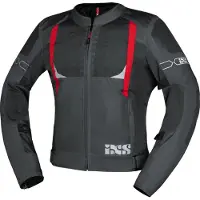 IXS Trigonis-Air Motorrad Textiljacke, grau/rot, XL