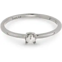 24Kae Ring aus Sterlingsilber mit Perle 12424S