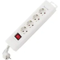 REV 0014412113 Steckdosenleiste mit Schalter 4fach Weiß Schutzkontakt (0014412113)