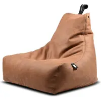Extreme Lounging b-bag mighty-b Indoor Tan/ leatherlook lichtbuin