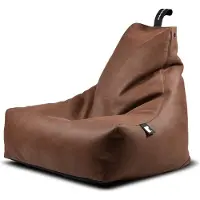 Extreme Lounging b-bag mighty-b Indoor Chestnut/ leatherlook bruin