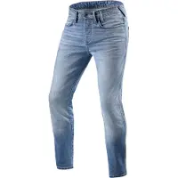 REV'IT! Piston 2 SK Hellblau Used Motorradjeans Größe L34/W28