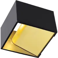 SLV 151320 LOGS IN Wandleuchte eckig schwarz messing 6,9W LED 3000K