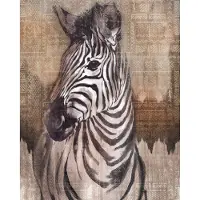 Komar Vliestapete "Digitaldruck Vlies - Zebra - Größe 200 x 250 cm" bedruckt glatt Wohnzimmer, Schlafzimmer