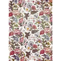 Overig Vliestapete "Digitaldruck Vlies - Fleurs de Rêve - Größe 200 x 280 cm" bedruckt glatt Wohnzimmer, Schlafzimmer
