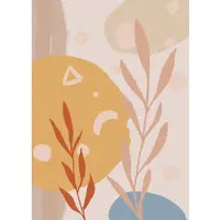 Overig Vliestapete "Digitaldruck Vlies - Bohemia Scandi - Größe 200 x 280 cm" bedruckt glatt Wohnzimmer, Schlafzimmer