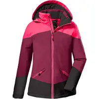 Killtec Outdoorjacke "KOW 195 GRLS JCKT" Wasserdichte Winterjacke mit Colourblock, verstellbaren Details