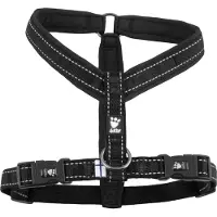 Hurtta Casual Y-Geschirr, Farbe::schwarz, Brustumfang::80cm
