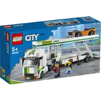 LEGO 60305 City Autotransporter Spielzeug mit Muscle Rennwagen und Doppeldecker-Anhänger