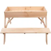 Esschert Design Picknicktisch 2 in 1 mit Sandkasten