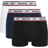 Reebok Herren Barlow Drei Pack Baumwolle Slips Schwarz/Weiß/Navy