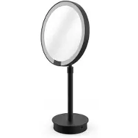 DECOR WALTHER Make-up Spiegel Just Look Plus SR LED Matt Schwarz (7-fache Vergrößerung)