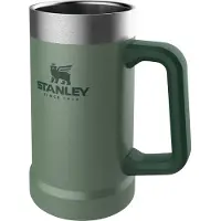 Stanley The Legendary The Stay Chill Beer Stein 24oz, Hammertone Green 10-02874-033 Thermo Bierkrug, 700 ml