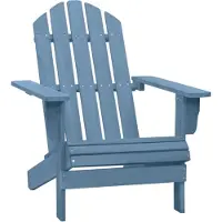 vidaXL Adirondack-Gartenstuhl Massivholz Tanne Blau