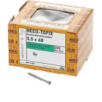 Heco TOPIX-plus A2 3,5 x 40, Glasleistenschraube, T-Drive, TG