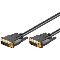 Goobay DVI-I 3m, 3 m, DVI-I, DVI-I, Männlich, Männlich, Schwarz
