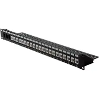 Roline 19'' KeystonePanel 24 Ports. Blank. Black