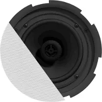 Audac CIRA724/W Einbaulautsprecher, rund, 1x6,5", 1x1", 30W/8Ohm, 100V (24W/12W/6W), wei?