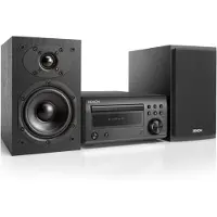 Denon D-M41, Home-Audio-Minisystem, Schwarz, 1 Disks, 60 W, 1-Weg, RCA