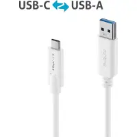 PureLink IS2600-015, 1,5 m, USB C, USB A, USB 3.2 Gen 1 (3.1 Gen 1), Weiß