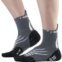 Monnet Trail Run Ultra - Trailrunningsocken Gris / Blanc 35 - 36