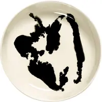 Serax Tiefer Teller Feast Tableware by Ottolenghi White Pepper Black 22 cm