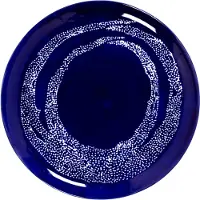 Serax Essteller Feast Tableware by Ottolenghi Dark Blue Dots White L 26,5 cm