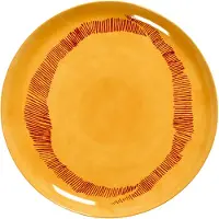 Serax Essteller Feast Tableware by Ottolenghi Yellow Stripes Red L 26,5 cm