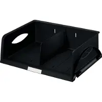Leitz Ablagekorb Sorty, DIN A4 quer, Polystyrol, schwarz