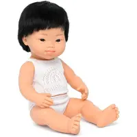 Miniland Asiatische Babypuppe Mit Down-syndrom 38 Cm Rosa Rosa One Size