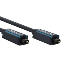 ClickTronic 2m Toslink Opto-Set, Toslink, Männlich, TOSLINK, Männlich, 2 m, Blau